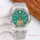 Swiss Replica Audemars Piguet Royal Oak Tourbillon 2924 Green Face Diamond-set Bezel (4)_th.jpg